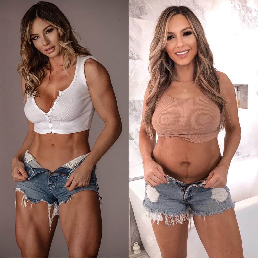 Paige Hathawayさんのインスタグラム写真 - (Paige HathawayInstagram)「I’ve been bashed for my body on the left. I’ve been bashed for my body on the right.  PHOTO ON THE LEFT: I would get called “manly.” People would comment on my photo “EW” and they would tell me I’ve lost all my femininity.  PHOTO ON THE RIGHT: Someone actually told me that I was “TOO BIG” to be giving nutritional and workout advice. I’ve even been called fat.  I’ve been on both sides of the scale. I’ve been a size small and I’ve been a size large. I’ve done advance level workouts. I’ve been a beginner.... BUT I’M HERE TO TELL YOU THAT YOU CAN’T (and won’t) PLEASE EVERYONE (so don’t even try, just live your life for yourself) No matter how fit you are or are not. There will be trolls, haters and keyboard warriors.  I believe that every person in every skin deserves to be proud of where they are and should never be put down because we don’t know their story. We need to spread more positivity around instead of negativity and we need to praise people’s bodies instead of body shaming. 🤍 #bodyappreciation #bekind」2月3日 10時33分 - paigehathaway