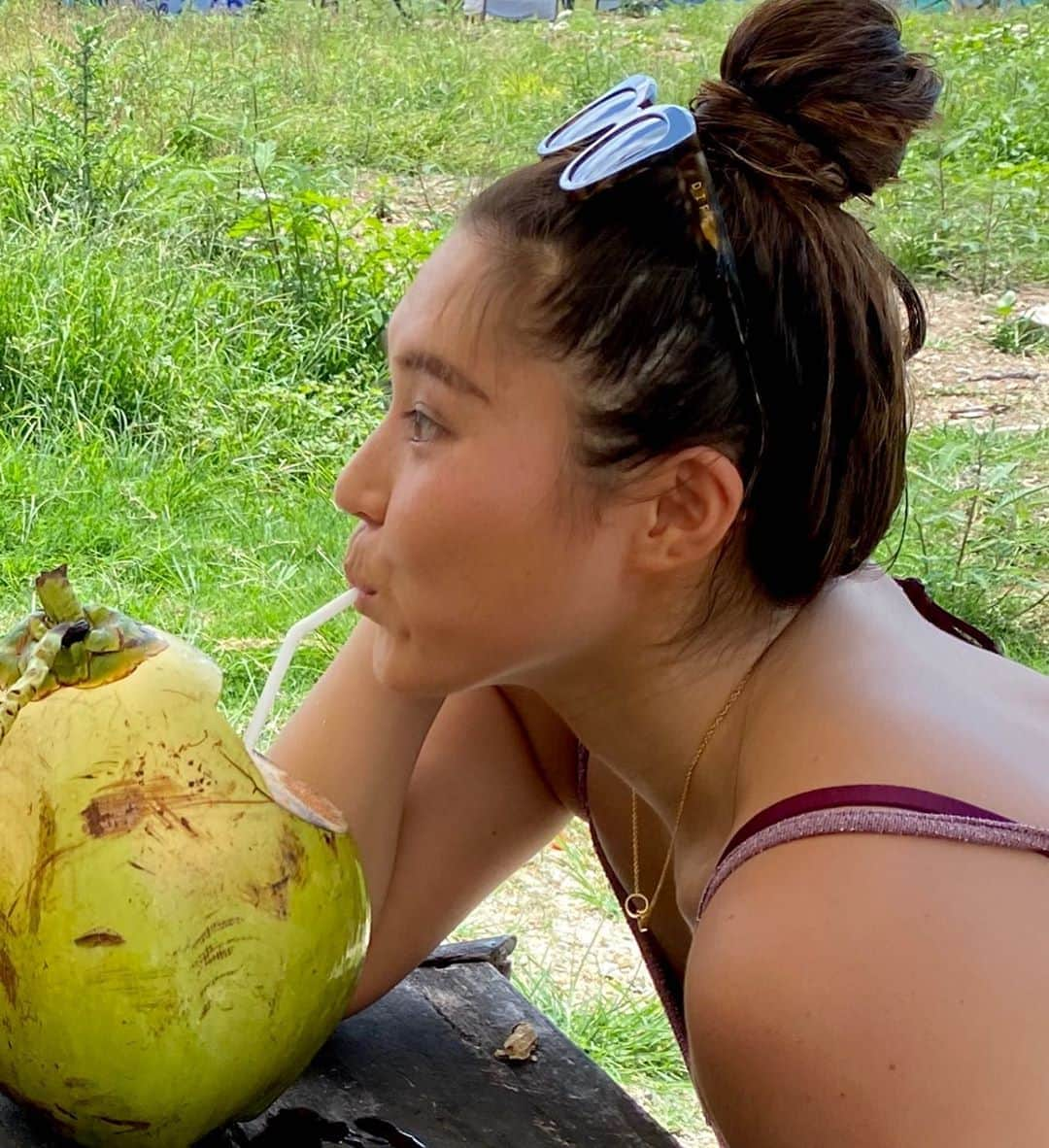 野呂玲花さんのインスタグラム写真 - (野呂玲花Instagram)「ココナッツ顔🥥w #どっちがココナッツ #ココナッツと玲花」2月3日 12時51分 - reikanoro