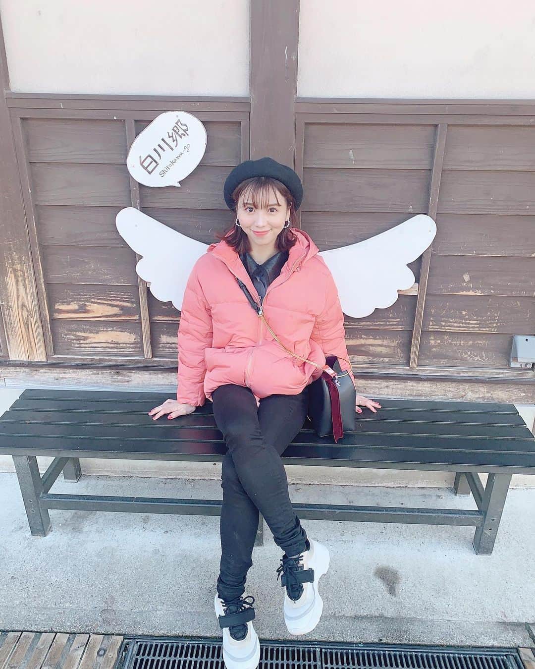 姫歌ひな乃さんのインスタグラム写真 - (姫歌ひな乃Instagram)「羽生えました。👼 . . #白川郷 #岐阜」2月3日 15時09分 - hitomi_tomashino