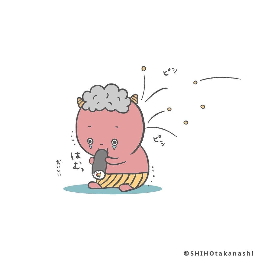 小鳥遊しほさんのインスタグラム写真 小鳥遊しほinstagram なんでボクだけ入れないんだろう 節分 鬼ちゃん 豆まき 恵方巻 イラスト 2月3日 2月3日 19時51分 Shihotakanashi