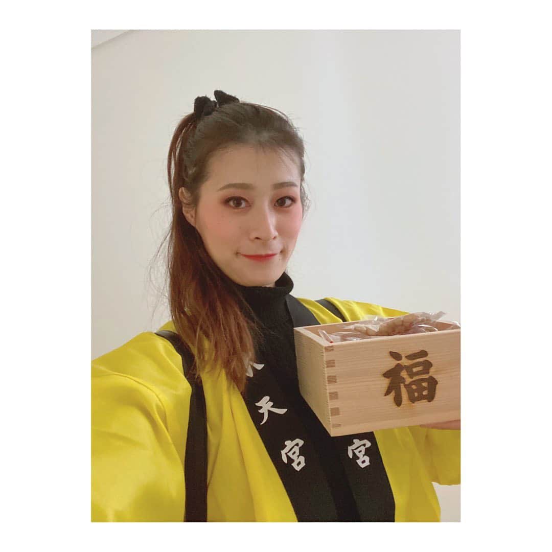 夢月せらのインスタグラム：「水天宮さんの節分祭✨  豆まきしてきた〜👹 #水天宮 #節分祭 #節分祭厄払い」