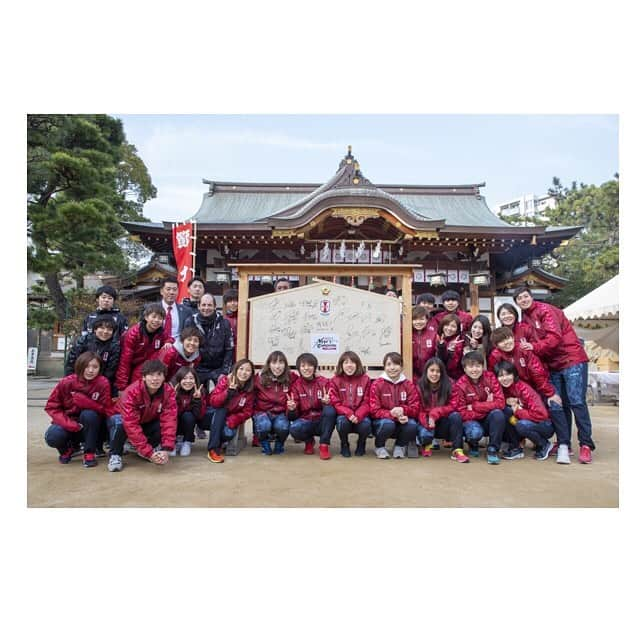 増矢理花のインスタグラム：「.﻿ 節分祭でした👹﻿ #本住吉神社﻿ #豆まき﻿ #必勝祈願」