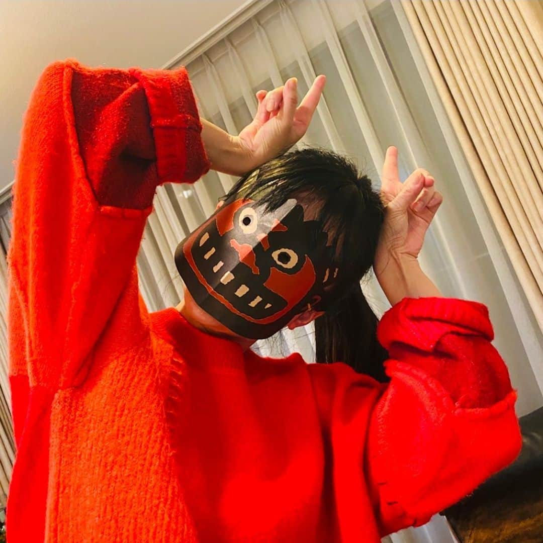 島谷ひとみさんのインスタグラム写真 - (島谷ひとみInstagram)「鬼は外〜👹 福は内〜🌸 鬼は私ーw  #節分 #豆まき #幸あれ❣️ #島谷ひとみ」2月3日 20時51分 - shimatani_hitomi_official