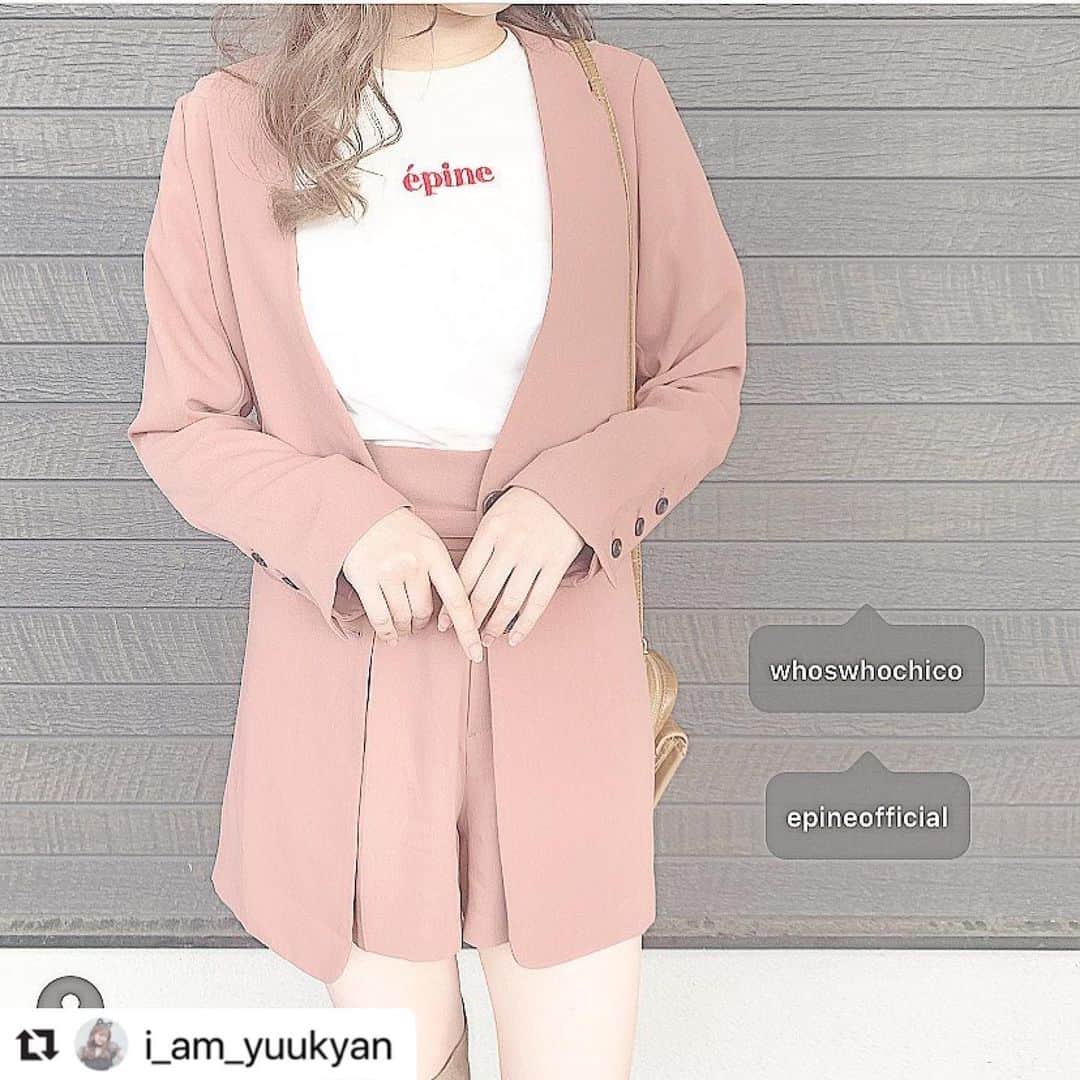 福岡ベルエポック美容専門学校のインスタグラム：「#Repost @i_am_yuukyan with @make_repost ・・・ #ootd ﻿ ﻿ ﻿ ﻿ @whoswhochico のピンクのセットアップ﻿ @epineofficial のTシャツとも相性ぴった!!!!﻿ ﻿ ﻿ ﻿ 実はこれ劇団の皆からのBirthdayPresent﻿ ᴛʜᴀɴᴋ ʏᴏᴜ \♡/ʟᴏᴠᴇ﻿ ﻿ ﻿ お気に入りﾃﾞｽ🍒﻿ 後ろもプリーツになってて風に当たる度揺れて可愛いんだぁ。﻿ ﻿ ﻿ ﻿ ﻿ ﻿ ﻿ #whoswhochico #ピンク #くすみピンク #セットアップ #epine #tシャツ #cute #instagood #instafashion #followｍe #ベルエポック #福岡ベルエポック美容専門学校  #福岡ベル #ベルスタグラム #おしゃれさんと繋がりたい #美容専門学校 #オープンキャンパス  #福岡 #美容学生と繋がりたい #美容学生 #美容学生さんと繋がりたい #美容学生の日常 #スナップ写真 #スナップ  #snap #snapshot  #instapic #instalike」