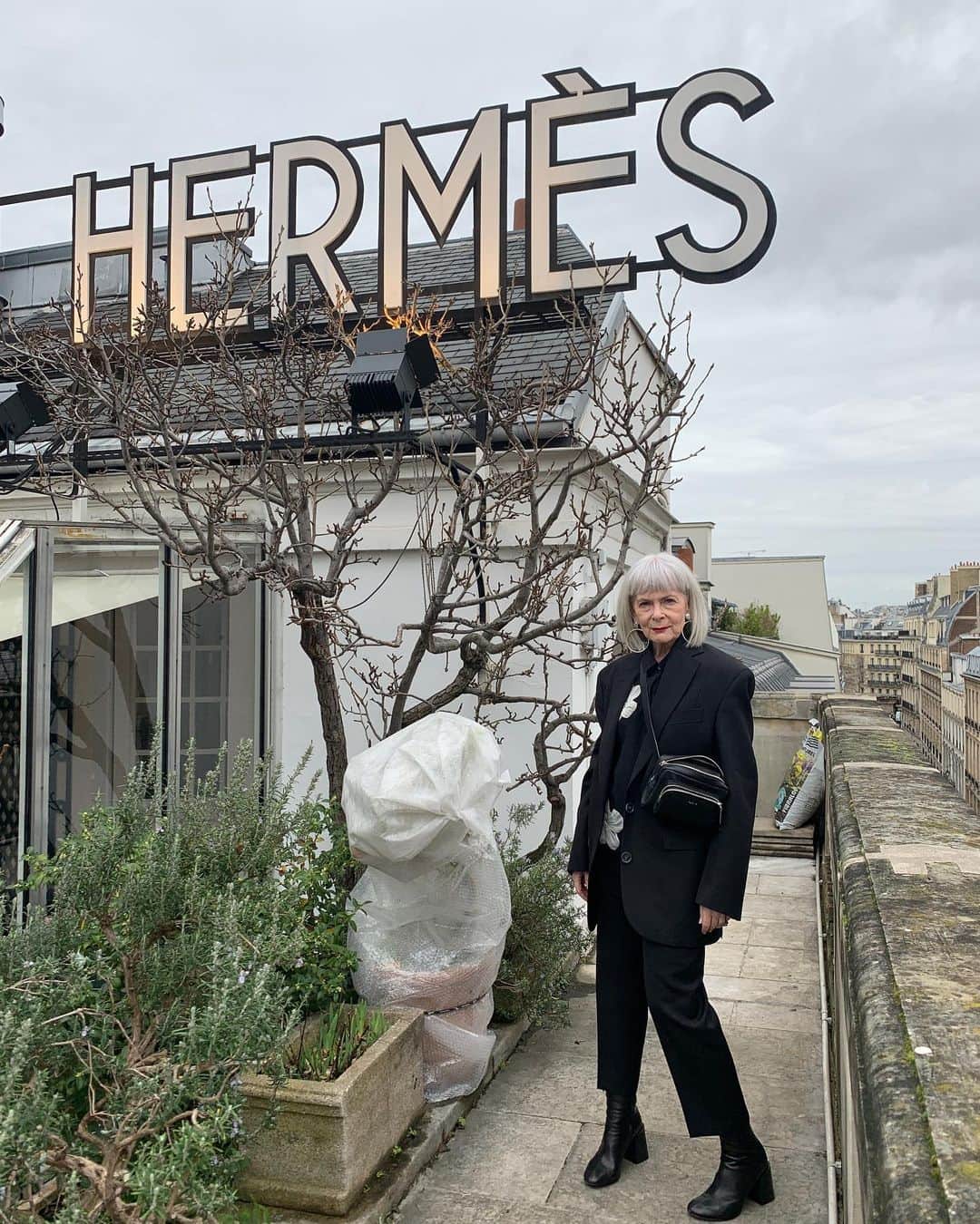 Accidental Iconさんのインスタグラム写真 - (Accidental IconInstagram)「“Jardin sur le toit”. On a rooftop in Paris, there’s a secret garden. How many beautiful objects began there as a dream? #Hermes #HermesBeauty #RougeHermes #LabeauteHermes @hermes」2月4日 1時24分 - iconaccidental