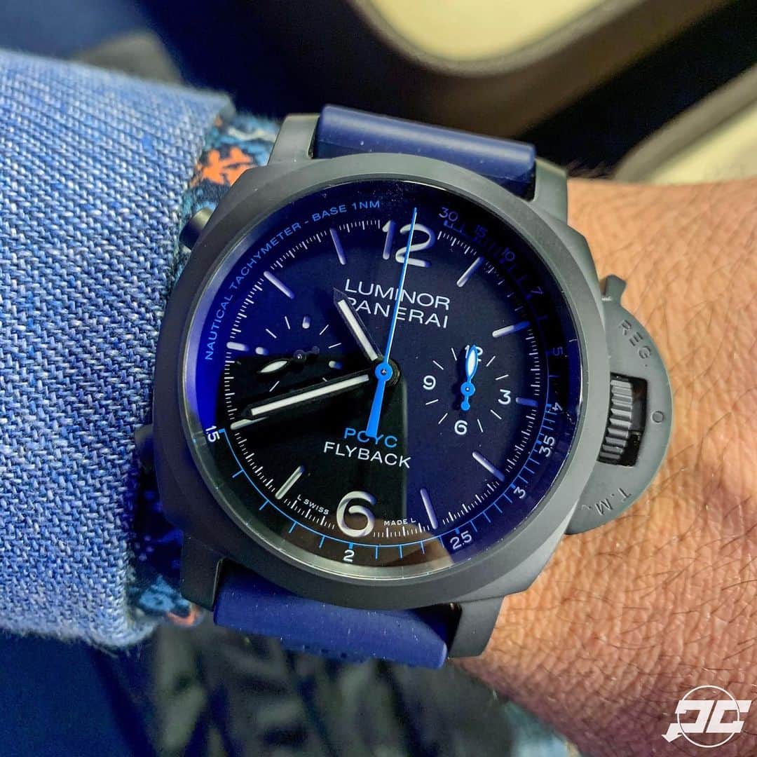 パネライのインスタグラム：「My favorite of the 2019 PCYC collection pieces. The #PAM788 44mm Luminor Marina Chrono Ceramic. Is it a keeper? #paneraicentral」
