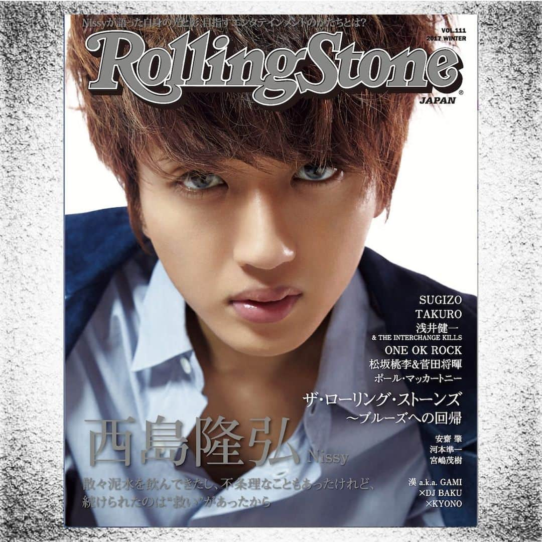 西島隆弘（Nissy）さんのインスタグラム写真 - (西島隆弘（Nissy）Instagram)「【RollingStone】 @rollingstonejapan @rollingstone  #WhoisNissy🎩 #RollingStone #MAGAZINE #2016 #Nissy #Thanks」2月4日 14時01分 - nissy_nissystaff