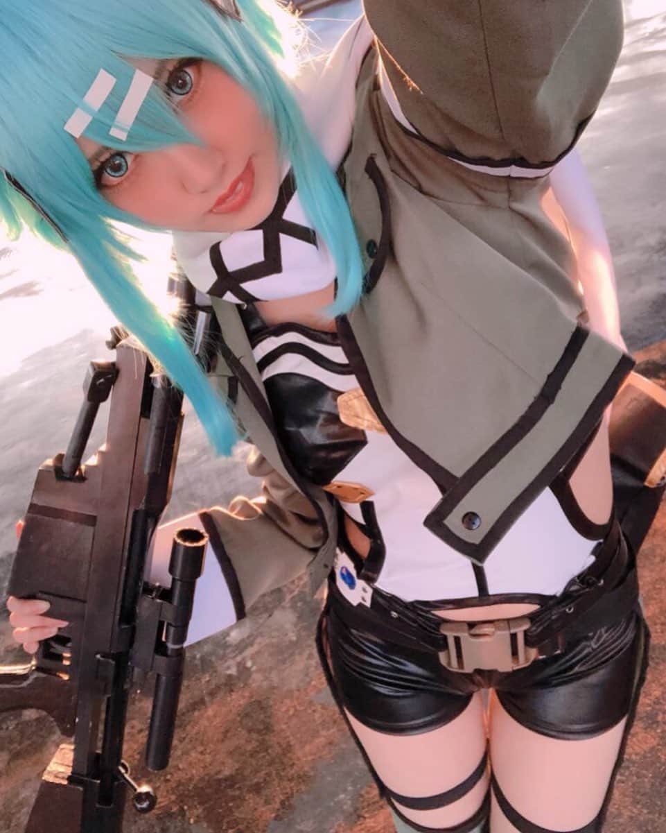紗雪のインスタグラム：「. . シノン . コミケで写真集出します . . . #ソードアートオンライン #SAO #シノン#朝田詩乃 コスプレ #コスプレイヤー #写真集 #自撮り #コスプレイヤー自画撮り部 #cosplay #cosplayer #cosplaygirl #japanesegirl #japanesecosplay #japanesecosplayer #photobook #swordartonline#shining」
