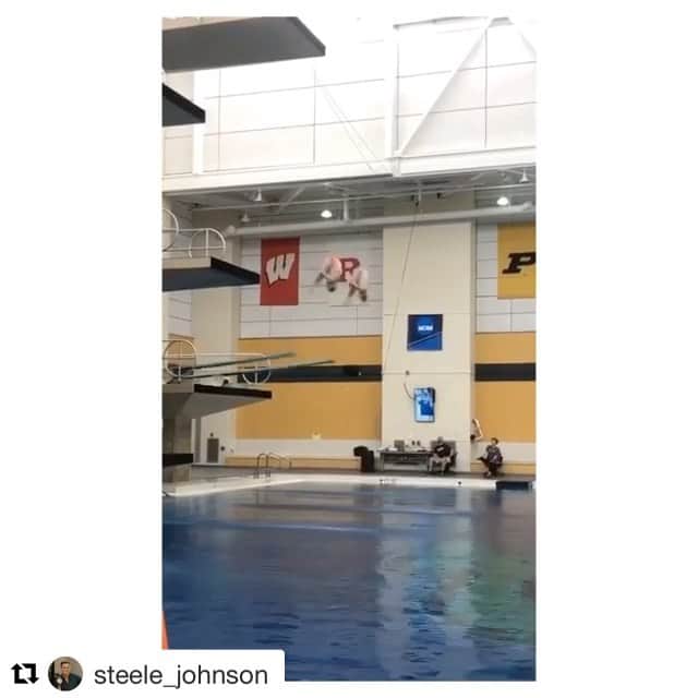 デービッド・ボウディアのインスタグラム：「#Repost @steele_johnson ・・・ Less than 1 week until our first competition of the OLYMPIC YEAR 🎉🤩 Video: @hilaryelisephoto」