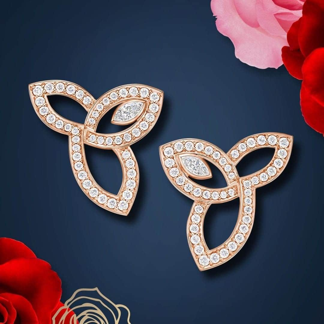 ハリー・ウィンストンさんのインスタグラム写真 - (ハリー・ウィンストンInstagram)「Give the gift of ever-blooming brilliance. Introducing Lily Cluster #Diamond Earrings now available in rose gold. Tap the link in bio for details. #WinstonGarden #HarryWinston #ValentinesDay」2月4日 20時30分 - harrywinston