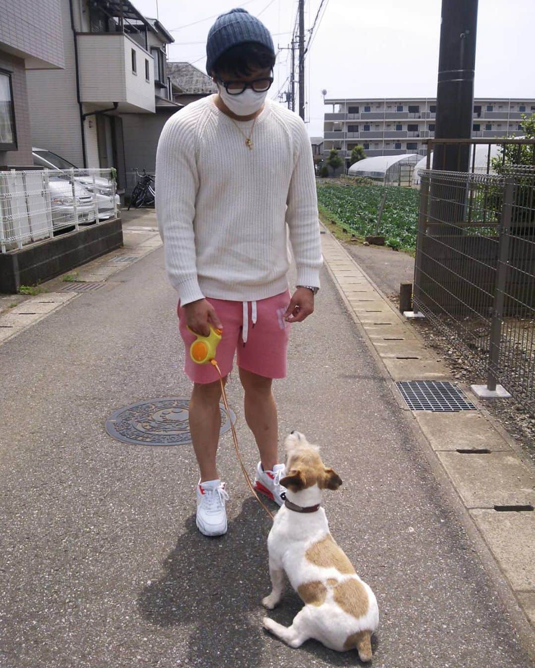 のインスタグラム：「18歳かぁ 長生きしたなぁ… 全然言うこと聞かないおバカだったなぁ…笑 東京出て来てあんまり会えなかったけど、ジイさんになって白内障になってあんまり鼻も効かなくなってたのかな？ 近づくと誰なのかを一生懸命わかろうとしてた ダッシュして勝てた時は『歳取ったなぁ』と思ったけど、そりゃそーだ 笑 人間で言ったら90歳くらいのジイさんだもんなぁ 笑 ヨボヨボ歩く姿は可愛かったな😢 これから帰っても居ないと思うと寂しいけど、ゆっくり休んでおくれ… . #ジャックラッセルテリア #18歳」