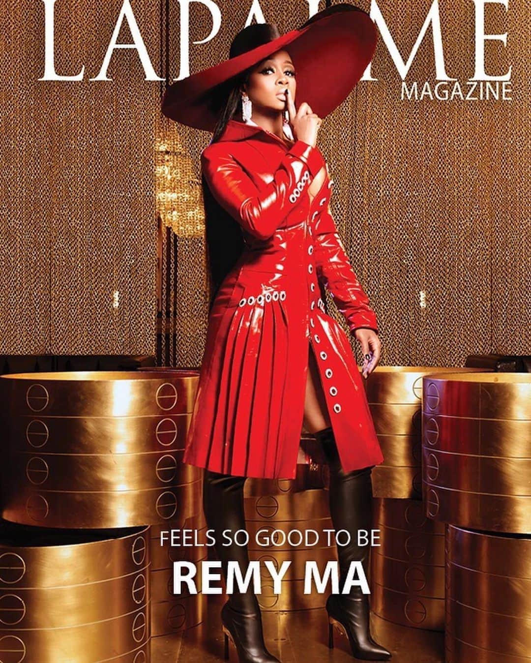 レミー・マーのインスタグラム：「@lapalmemagazine cover shoot  Styled by @1800dhawk #Repost @1800dhawk wearing  Jacket: @malanbreton Boots: @ganordominic Hat: @sarahsokolmillinery Jewelry: @czbykennethjaylane #RemyRunway  #RemyMa #ShesComing😈 #AreYouReady」