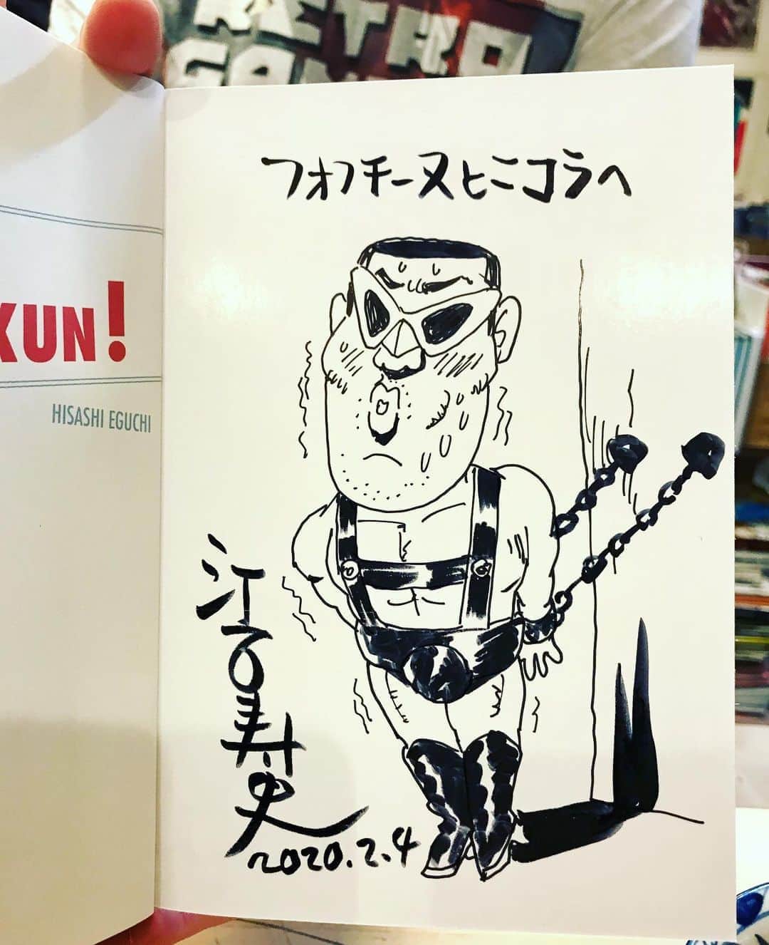 江口寿史のインスタグラム：「今日のサイン会はこんなリクエストが多かったなー。変態好きか！パリ市民！」