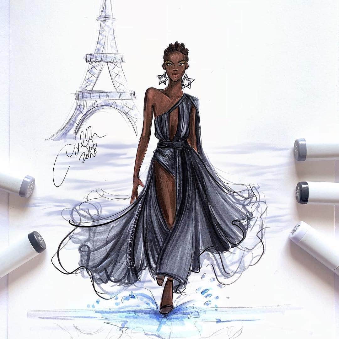Holly Nicholsさんのインスタグラム写真 - (Holly NicholsInstagram)「élégance en noir 🖤🖤 @copic_official and @procreate #couture #gown . . . . #fashionillustration #fashionsketch #fashionillustrator #bostonblogger #bostonillustrator #fashiondrawing #copicart #copicmarkers #copic #illustrator #procreate #procreateart #ipadart #hnicholsillustration」2月5日 10時52分 - hnicholsillustration