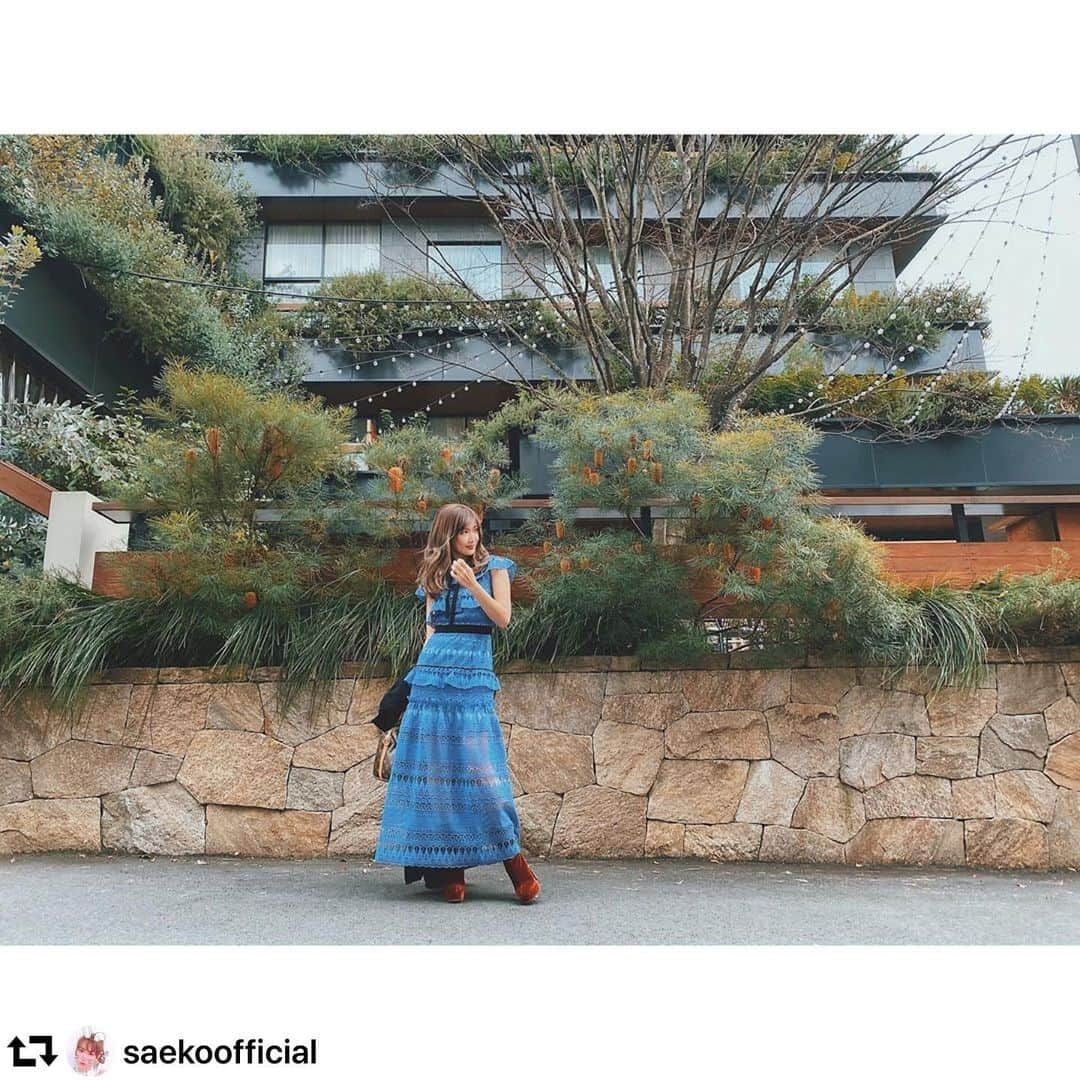 Taki Tanakaさんのインスタグラム写真 - (Taki TanakaInstagram)「さえちんリポスト。#💙 @iza_official #izastagram  #instorenow #入荷 #selfportrait  #セルフポートレート #紗栄子 ちゃま #repost @saekoofficial ・・・ one piece @mrselfportrait  coat @yohjiyamamotoofficial  bag @louisvuitton  shoes @miumiu」2月5日 14時00分 - tanakataki