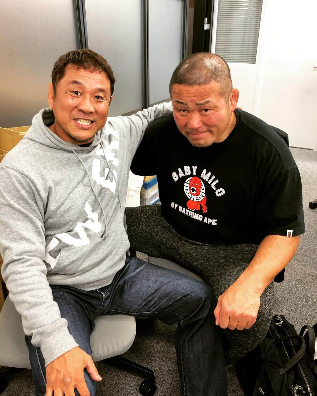 永田裕志さんのインスタグラム写真 - (永田裕志Instagram)「事務所に行ったら偶然バッタリ中西先輩と会いました。 私は大阪城ホールから参戦します。 残りの試合でしっかり中西学の底力を世間に轟かせて下さいね。 #永田裕志 ＃中西学　＃第三世代 #新日本プロレス」2月5日 14時58分 - yuji_nagata