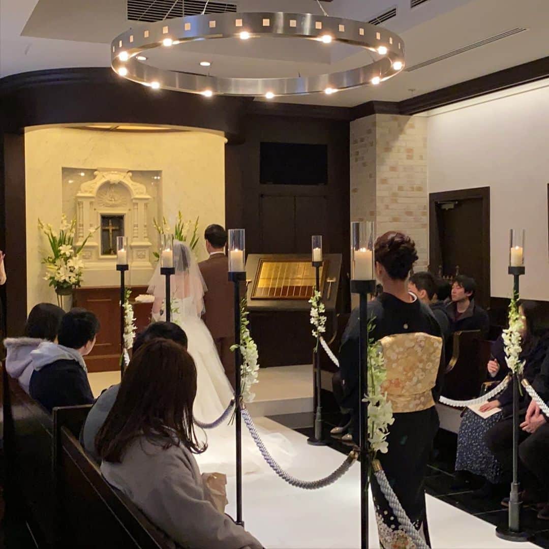 ホテルモントレ銀座 ブライダルサロンのインスタグラム：「#Hotelmonterey #モントレグループ #ホテルモントレ銀座 #ホテルモントレラスール銀座 #モントレウェディング #チャペル #ブライダルレッスン #結婚式 #結婚式準備 #花嫁準備 #モントレ花嫁 #モントレ花婿 #Instawedding #プレ花嫁 #アンティーク #クラシカル」