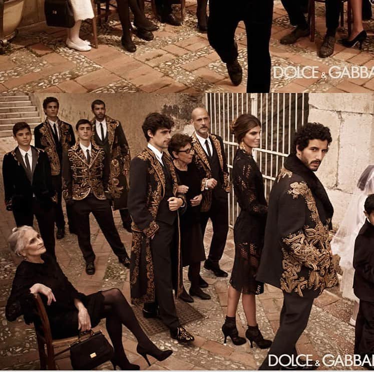 ダフネ・セルフのインスタグラム：「Loved being apart of this @dolcegabbana shoot in 2012  photographers: @marianovivanco & @giampaolosgura  #d&g  #fashioncampaign  #sicily  #tbt」