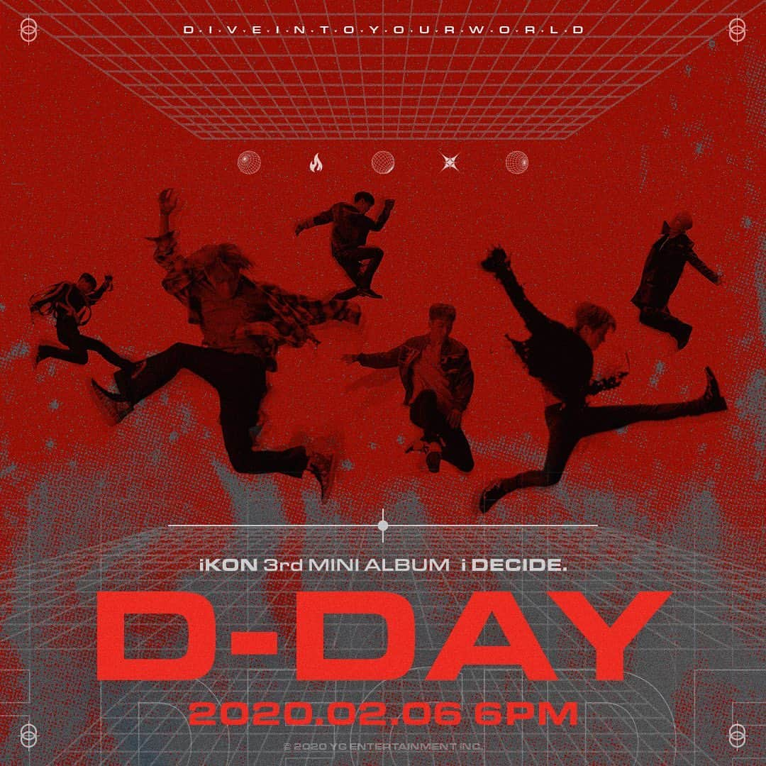 iKONさんのインスタグラム写真 - (iKONInstagram)「#iKON #아이콘 #The3rdMiniAlbum #i_DECIDE #iKON_iDECIDE #Title #뛰어들게 #Dive #D_DAY #20200206_6PM #YG」2月6日 0時00分 - withikonic