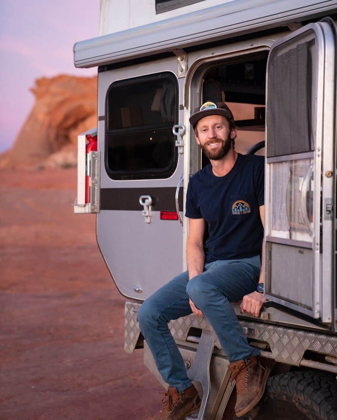 Travis Burkeのインスタグラム：「↟ 5 Month Check In ↟  A cozy new bed comforter, a candle, a custom built wood table, a dozen patches & countless 4x4 roads. ↟ In just shy of 5 months I have customized my camper to feel more like a home, and taken the truck to the trails to put it to the test and learn more about its off-road potential. ↟ Everyday I continue to be overwhelmingly impressed at it’s comfort, reliability, and capability (so much more than the van I spent 4 years in). I truly feel like this truck shows that my countless years of hard work and dedication have been paying off, and I’m super excited to see where we go from here :) ↟ ↟ ↟ Huge thanks to @fourwheelcampers for making such an epic setup and to my other sponsors for supporting my dreams. #FWCchallenge @hippytree @forsakeco @sector9 🙏🏼🙌🏼 ↟ ↟ ↟ Feel free to ask any questions below about the rig or my journey!」