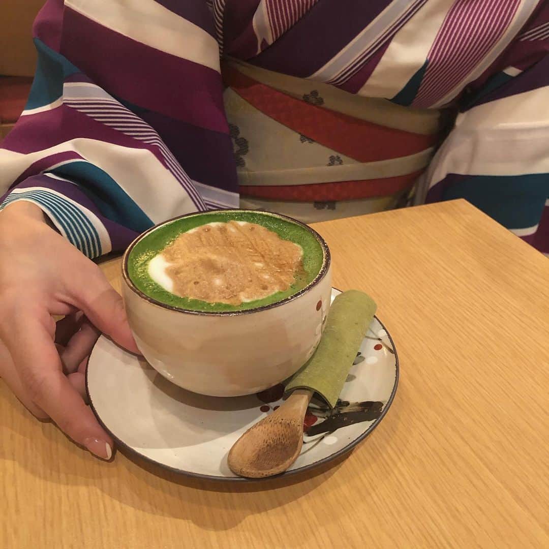 Minamiさんのインスタグラム写真 - (MinamiInstagram)「お抹茶。🍵 #京都 #京都カフェ」2月6日 10時39分 - minammii