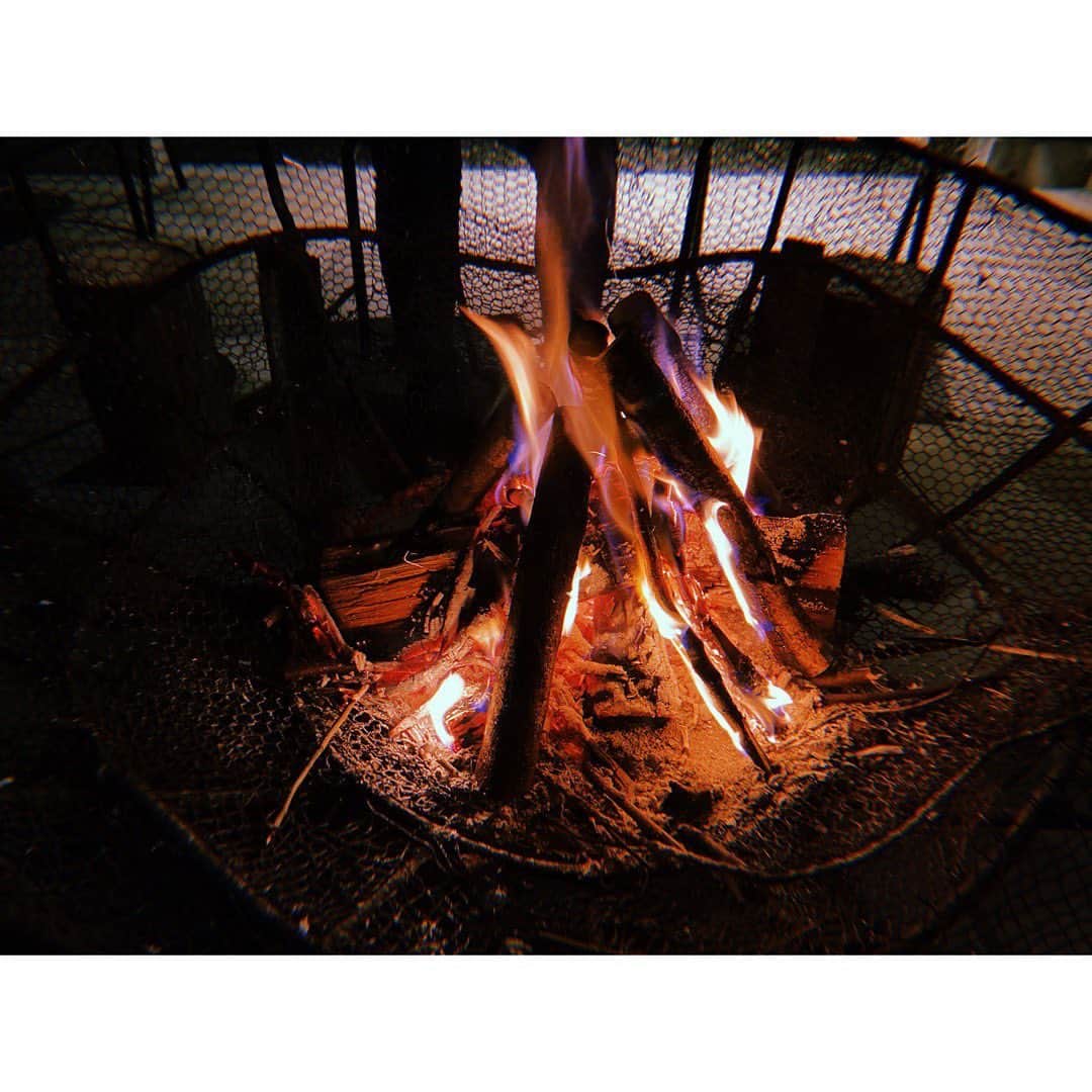 松井貴香さんのインスタグラム写真 - (松井貴香Instagram)「- - camp fire🔥 - 中学校の時のお泊り合宿以来だ。笑 - - #0206 #焚き火 #キャンプ #キャンプファイヤー #camp #campfire #fun #time #instagood  #like4likes  #followｍe」2月6日 11時54分 - kiko414_m