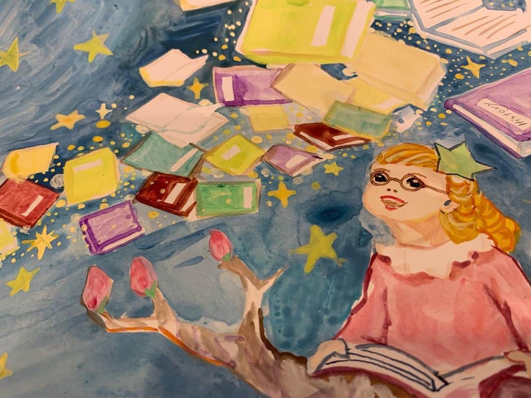 五月女ケイ子のインスタグラム：「昨日描いた絵。 #五月女ケイ子 #keikosootome」