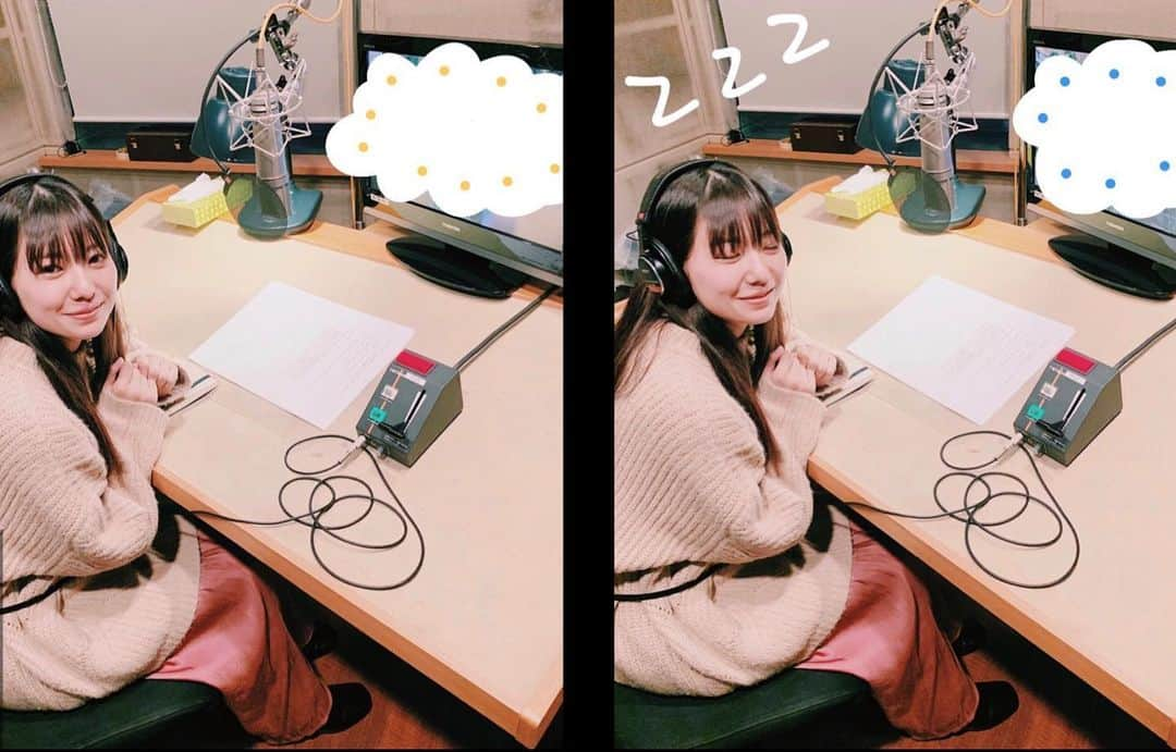 新井郁さんのインスタグラム写真 - (新井郁Instagram)「ADR day. #純喫茶に恋をして　#お楽しみに #写真撮ってもらうといつも寝ちゃうの治らない #araiiku_works」2月6日 14時41分 - araiiku_official