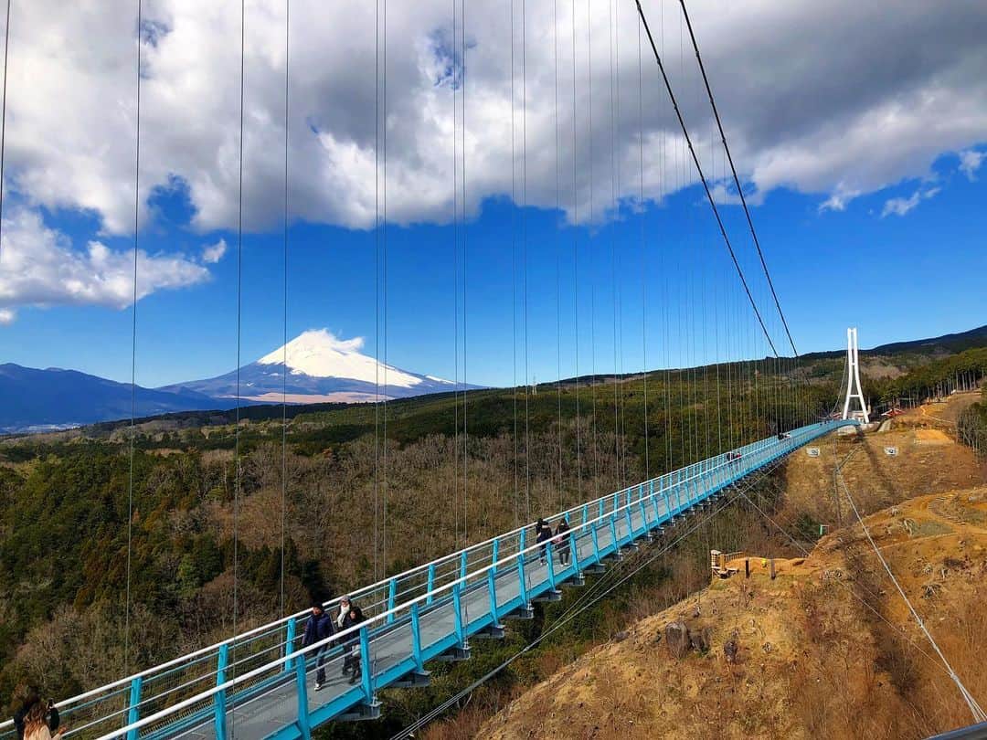 三島スカイウォーク／公式さんのインスタグラム写真 - (三島スカイウォーク／公式Instagram)「富士山🗻☁️ . 今日は気温が低く、富士山に雪が降ったようです☃️ 新しく雪が積もった様子が観察できますよ😳🔍 . 富士山を見るなら今の時期がチャンスです😉 . ぜひ三島スカイウォークにお越しください🙆‍♀️💞 #三島スカイウォーク #スカイウォーク #静岡 #箱根 #伊豆 #三島 #観光 #吊橋 #吊り橋 #日本一 #富士山  #空をあるこう森であそぼう #冬 #雲 #雪 #雪化粧 #mishimaskywalk #skywalk #japan #MountFuji #shizuoka #travel #trip #fun #instagood #nature #beautiful #followme」2月6日 15時17分 - mishima_skywalk