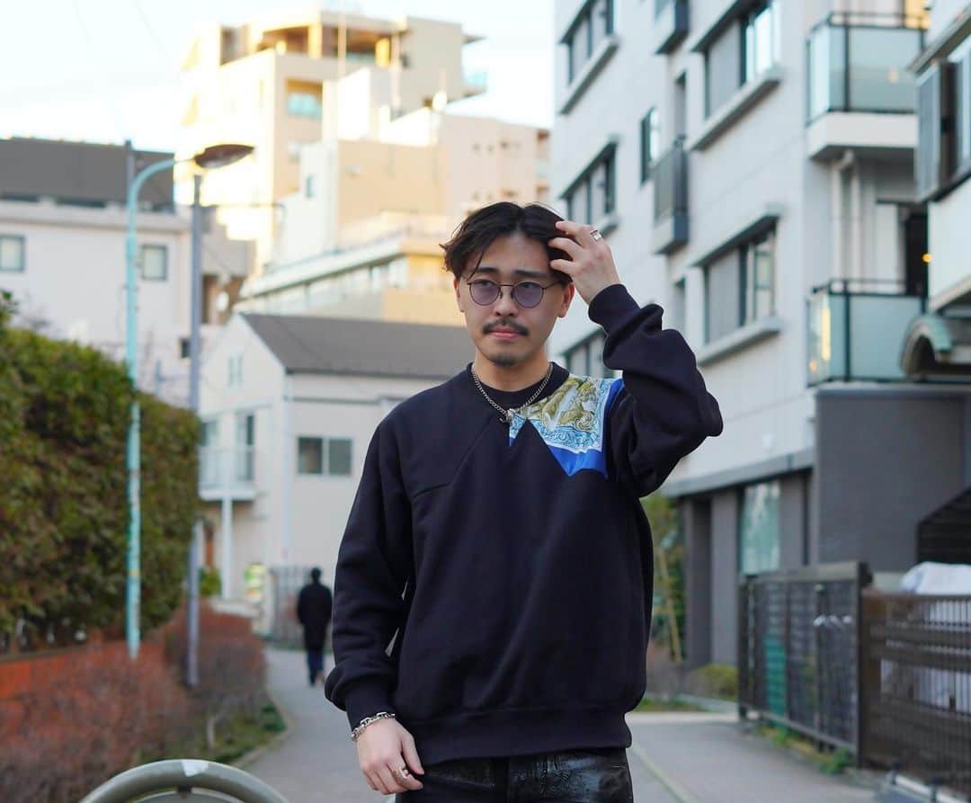のインスタグラム：「髪斬りました。  #masaoshimizu #helmutlang #hermes #denim #ootd」