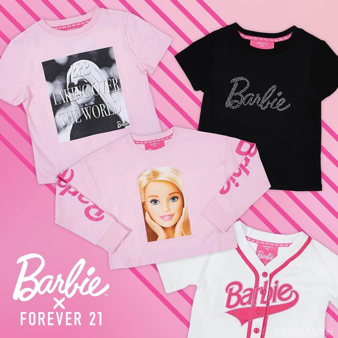 バービーさんのインスタグラム写真 - (バービーInstagram)「Forever bold. #foreverbarbie 💗  With fun, fresh looks for girls and juniors, shop the #Barbie X @forever21 collection now.」2月7日 2時41分 - barbie