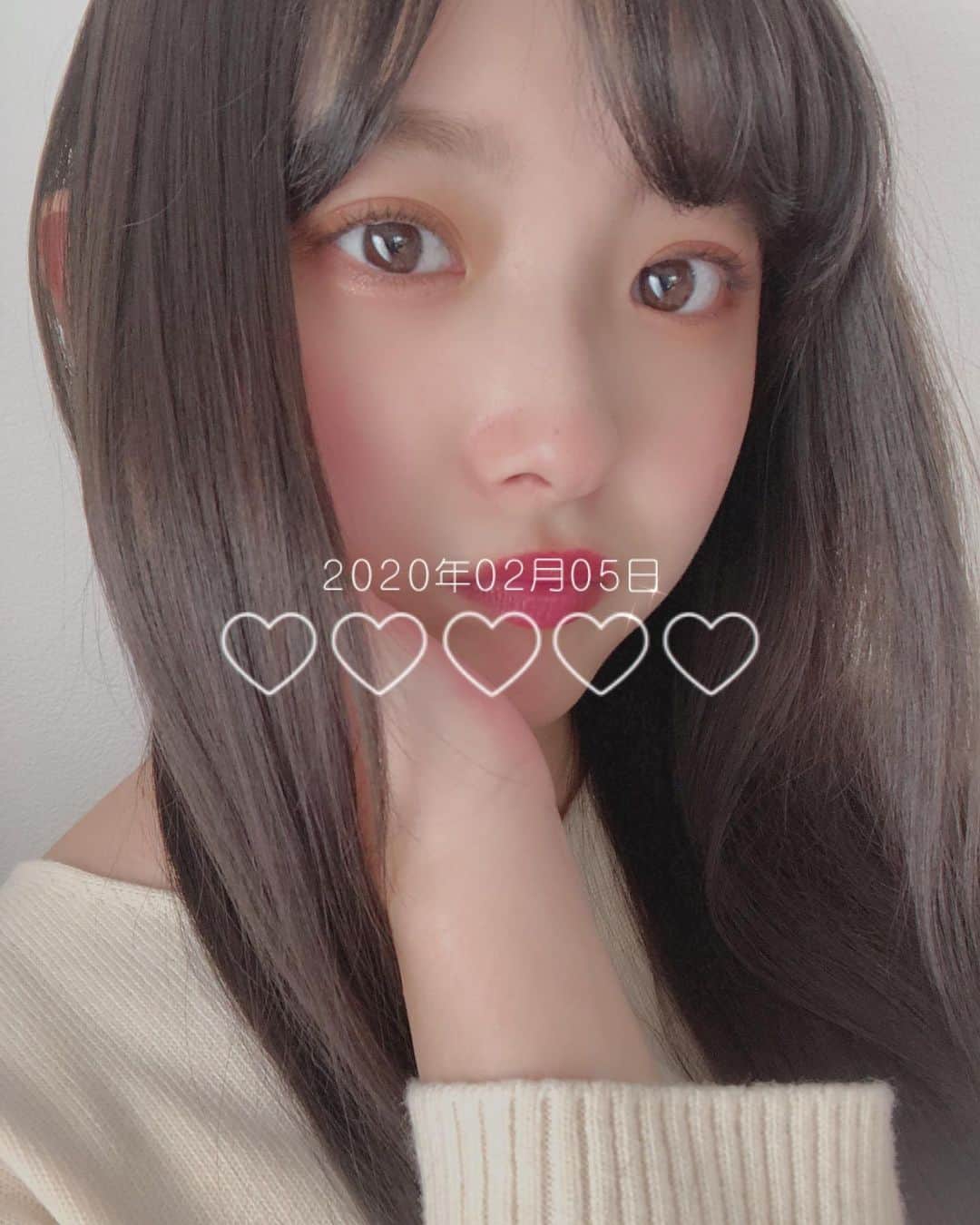 悠花さんのインスタグラム写真 - (悠花Instagram)「最近スタンプつけて自撮りするのにハマっとる😋❤︎ ・ #selfie#b612」2月6日 21時20分 - haruka_217_
