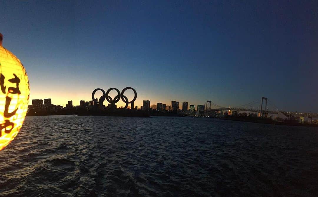 福山理子さんのインスタグラム写真 - (福山理子Instagram)「冬の屋形船 オリンピックオブジェ #屋形船 #オリンピック2020#オリンピックオブジェ」2月6日 23時56分 - rikofukuyama