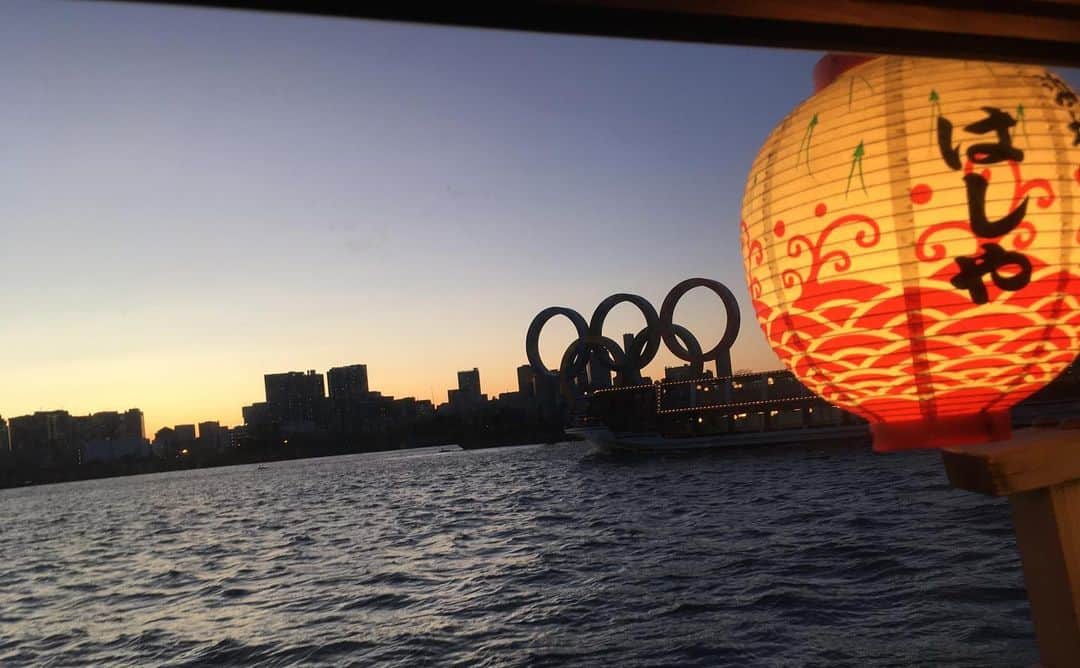 福山理子さんのインスタグラム写真 - (福山理子Instagram)「冬の屋形船 オリンピックオブジェ #屋形船 #オリンピック2020#オリンピックオブジェ」2月6日 23時56分 - rikofukuyama