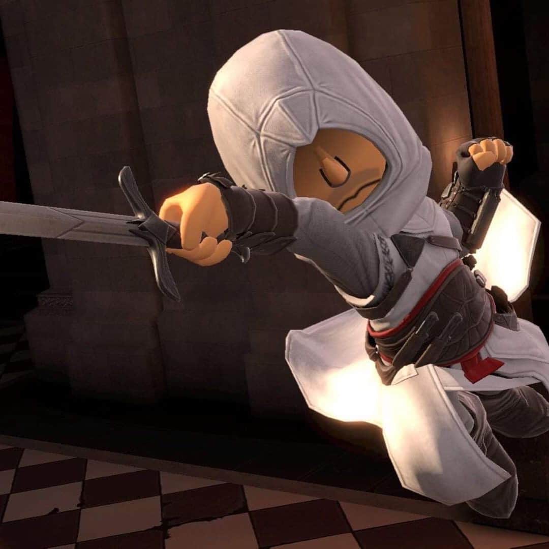 Ubisoftさんのインスタグラム写真 - (UbisoftInstagram)「Swordfighter Assassin or Mad Rabbid Brawler? Get a whole new Mii in #smashbrosultimate!」2月7日 3時13分 - ubisoft