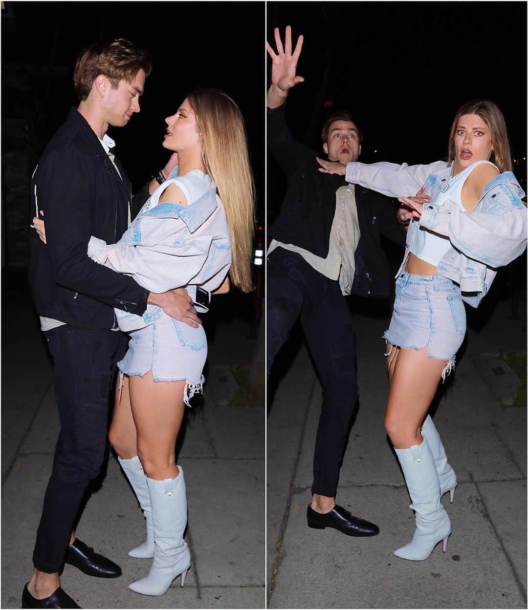 Hannah Stockingのインスタグラム：「with bae in private VS in public 😍🤦‍♀️」