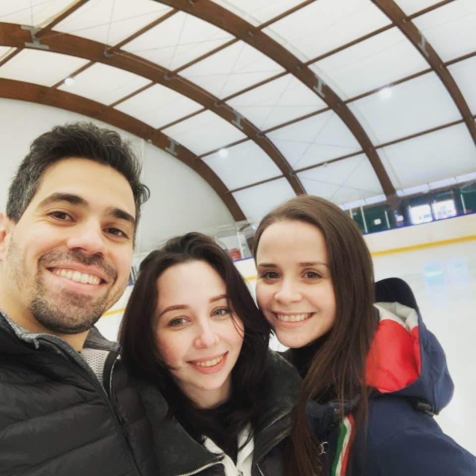 のインスタグラム：「❤️ A great Week @liza_tuktik 👑@luca.lanotte_skater  @accademiaghiaccio #fiammeazzurre」