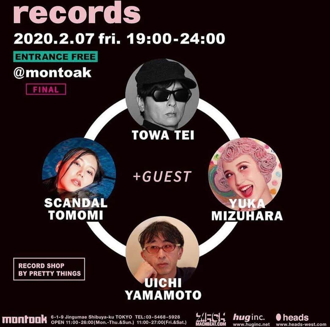 SCANDALさんのインスタグラム写真 - (SCANDALInstagram)「本日、2/7(金) 「records」at montoak にTOMOMIがDJとして出演！！ 会場にて、3/4(水)発売『Kiss from the darkness』アナログレコードのご予約をして頂くと、ジャケットにTOMOMIの直筆サインが入った商品を後日お届け致します！ #scandal #her #kftm #records」2月7日 15時08分 - scandal_band_official