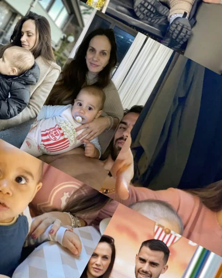 ヘスス・フェルナンデス・サエスのインスタグラム：「Felicidades mi amor. Otro año más juntos con Alessio y que este año seremos uno más 👨‍👩‍👧‍👦. ⠀ Te quiero mucho disfruta. 🎉🍾 🎈」