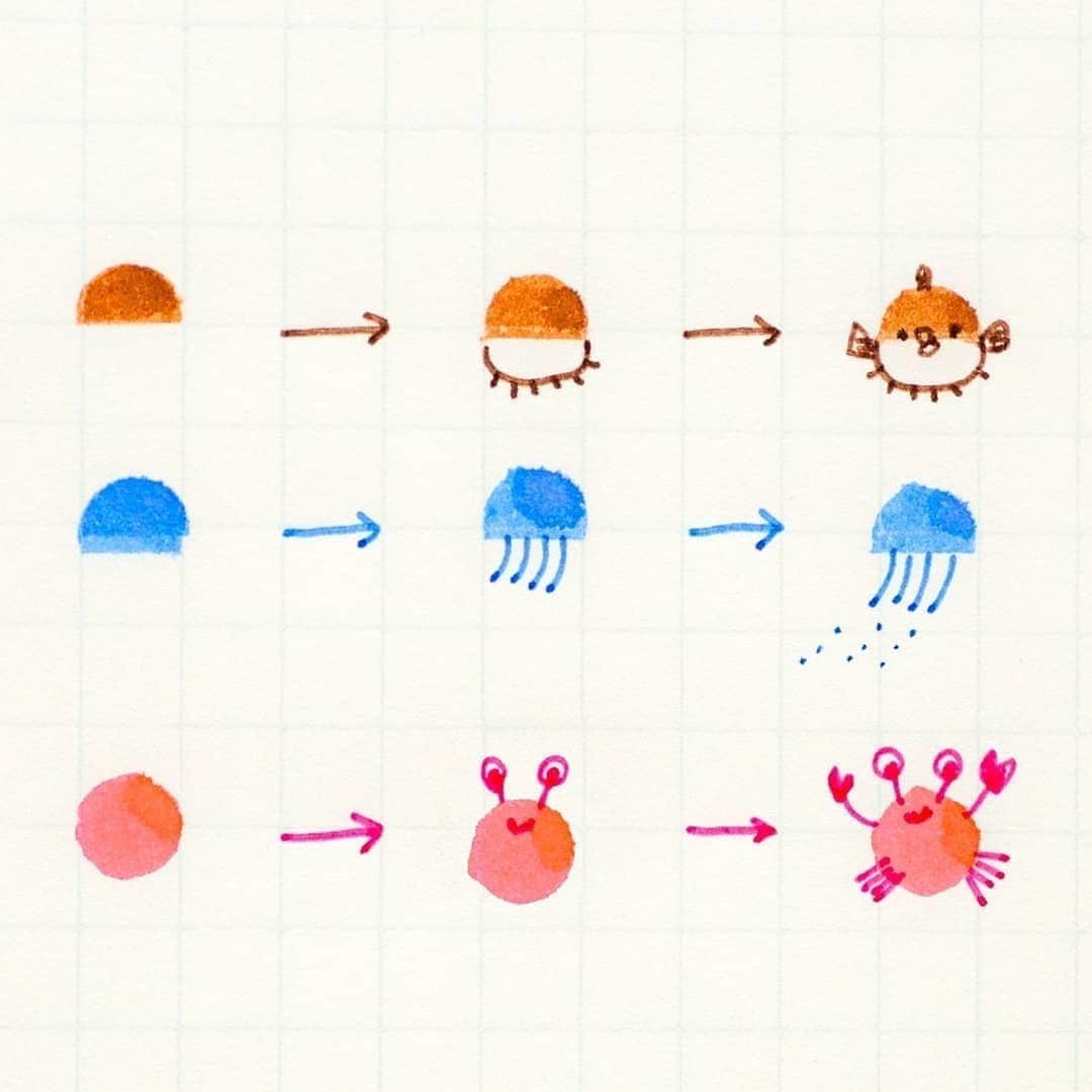 トンボ鉛筆さんのインスタグラム写真 - (トンボ鉛筆Instagram)「今週日曜日は2月9日で「フグの日」🐡 以前海の日にも登場したプレイカラードットで描く「フグ」を動画付きでご紹介します✨ フグを食べた日の手帳に描きたいですが、気軽に食べれないので使用シーンが少なそうではあります😭  下半分の円を描くときに少し膨らませて描くのがフグっぽさのポイントです◎ . . . #tombow #stationery #stationerylove #playcolordot #bujo #バレットジャーナル #文具好き #文房具好き #ドットワンポイント #ノート術 #カード #doodle #手帳術 #手帳の中身 #maruman #bulletjournalcommunity #bujoinspire #手帳ライフ #手帳好きさんと繋がりたい #bujojunkie #ドットラボ #プレイカラードットアレンジ #diyカード #簡単イラスト #foodillustration #winter #kawaii #プレイカラードットアレンジ」2月7日 18時06分 - tombowpencil