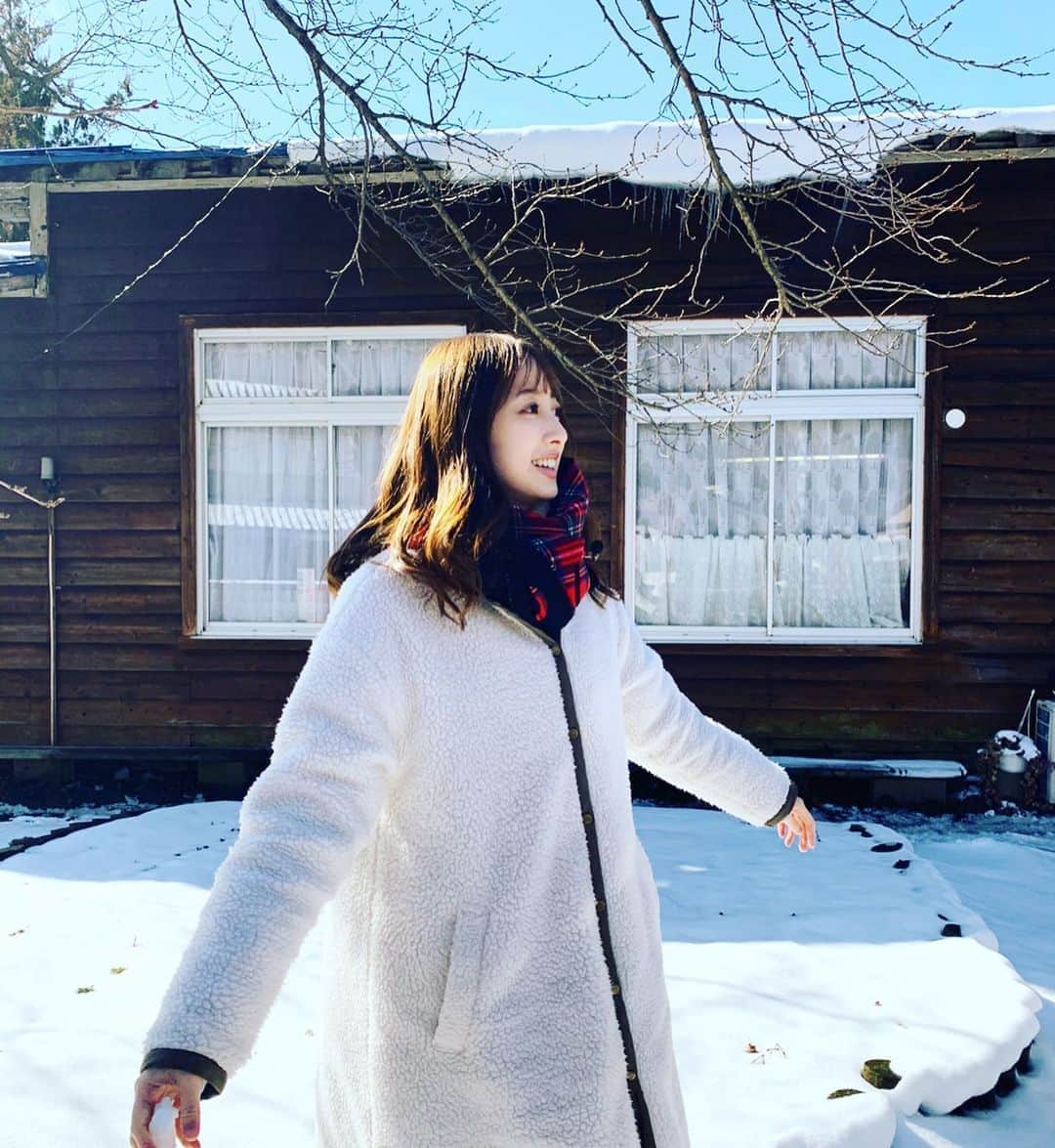 團遥香さんのインスタグラム写真 - (團遥香Instagram)「いっぱいの雪を見た⛄️🧡 にこにこ☺︎」2月7日 18時20分 - haruka_dan_official