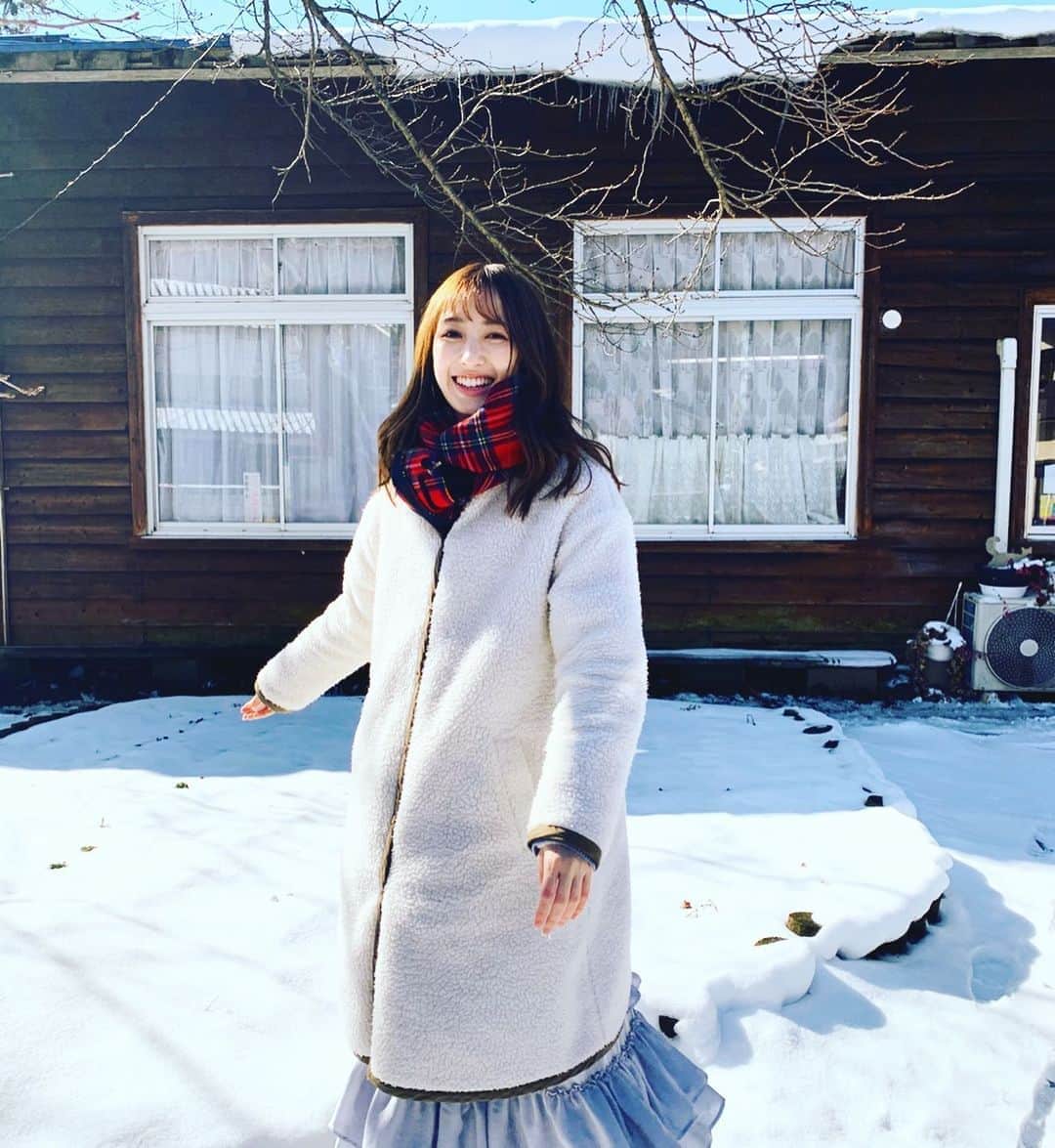 團遥香さんのインスタグラム写真 - (團遥香Instagram)「いっぱいの雪を見た⛄️🧡 にこにこ☺︎」2月7日 18時20分 - haruka_dan_official