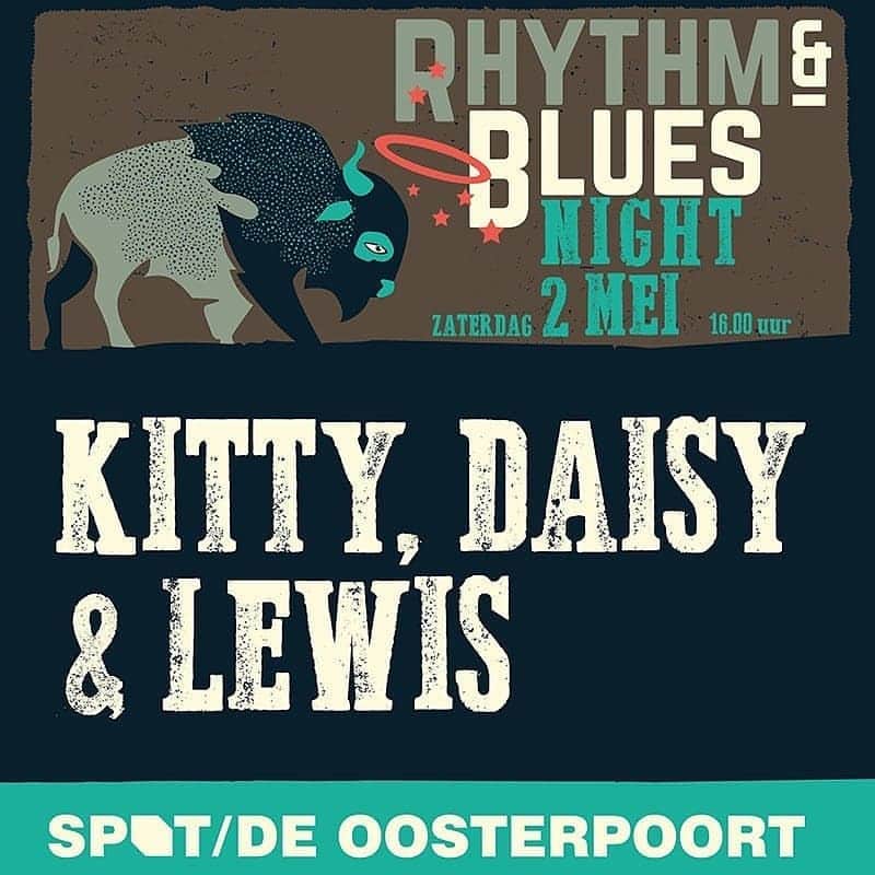 キティー・デイジー＆ルイスさんのインスタグラム写真 - (キティー・デイジー＆ルイスInstagram)「Delighted to be playing at @rhythmbluesnight in Groningen, NL!  See you on 2nd May 🇱🇺 Ticket link in bio」2月7日 22時19分 - kittydaisyandlewis