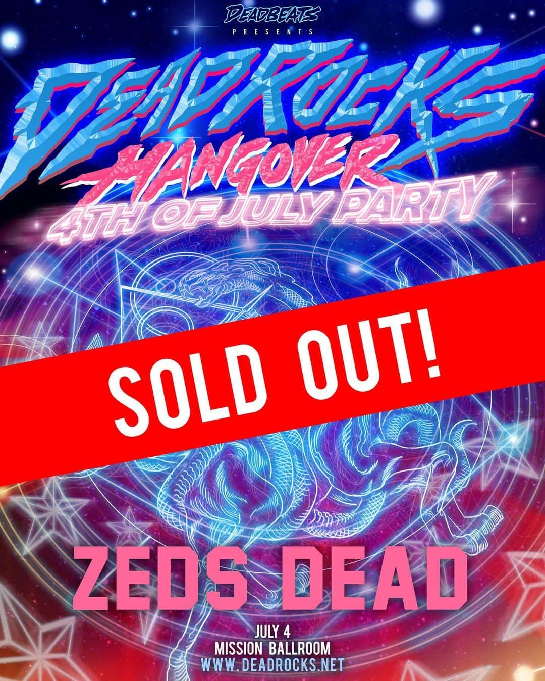 Zeds Deadさんのインスタグラム写真 - (Zeds DeadInstagram)「3 sold out nights in Denver this July! See you at DeadRocks ☠️ Lineups TBA soon!」2月8日 3時21分 - zedsdead