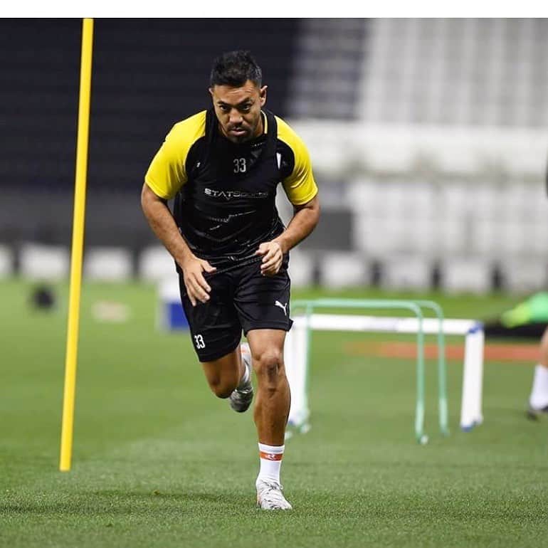 マルコ・ファビアンのインスタグラム：「Here we go!! 🙏🏻💪🏻⚽️@alsaddsc」