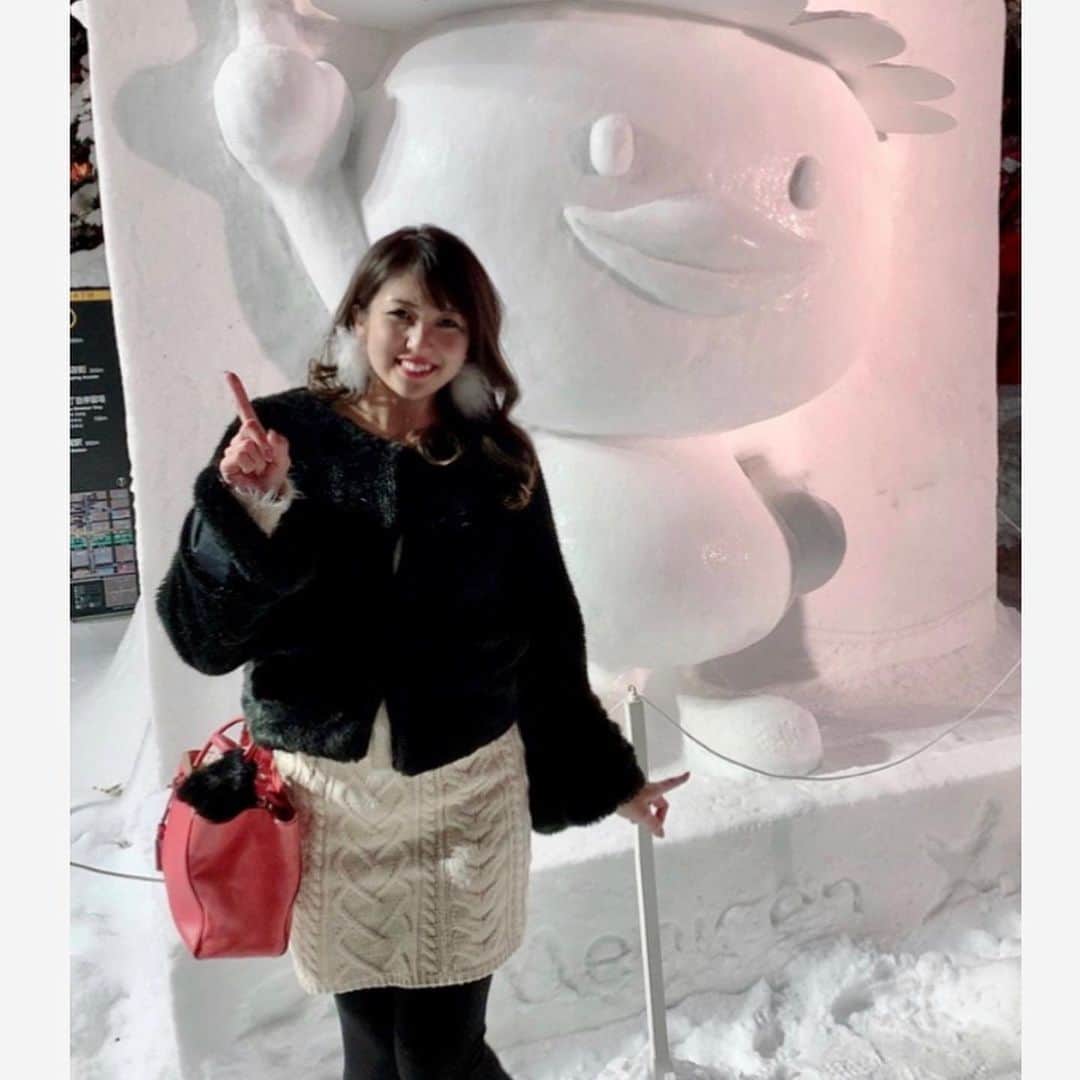 のインスタグラム：「#雪まつり2020 💖❄☃💖 #プロジェクションマッピング も⭐️💖 #スノボ も上手すぎて、感動🏂💕 💕✧(✪д✪)✧💕✨💖 #sapporo 楽しい❄☃💖💖」