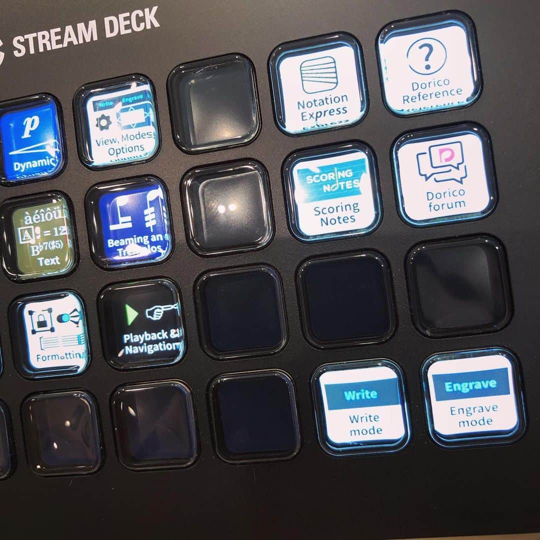 上杉洋史のインスタグラム：「Got a Notation Express XL for Dorico! #dorico #doricopro #notationexpress #streamdeck」