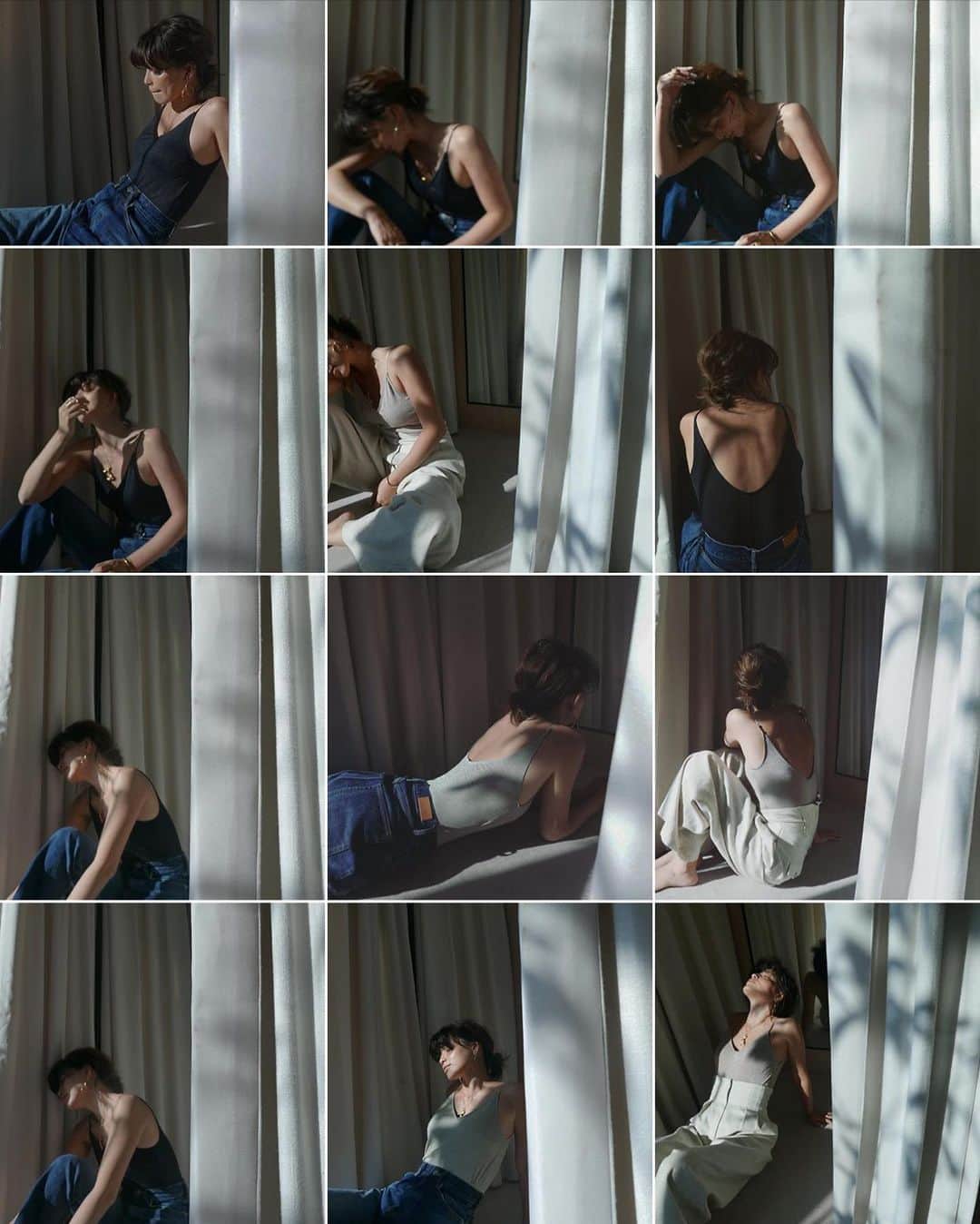 JUNNAさんのインスタグラム写真 - (JUNNAInstagram)「細か〜いラメの レオタードインナー×ETRÉ DENIM  ラメのレオタードは今発売中ですが、 このレオタードとETRÉデニムの合わせが最強に可愛いのです🥺  このセットの上からザックリニット ゆるっとタンク、Tシャツ合わせ ...想像するだけで...🤤 発売を控えた拘りのETRÉデニム。 スキニー、ストレート。 どちらも、過去最高のでき💪  今年のイチオシ！ETRÉ TOKYOのカオと言える。 お披露目が待ち遠しい...😆 詳細はもぅ少しお待ち下さい✨  写真1枚目はスキニー 写真3枚目はストレート  #etretokyo #denim #デニム#岡山デニム #2020etre_ss#大人カジュアル #インナー #キャミソール#カジュアルコーデ#デニム #デニムコーデ #デニム好き #春服コーデ #春服#大人ボブ #大人コーデ #ラメ#キラキラ#大人カジュアルコーデ#背中」2月8日 11時45分 - junna