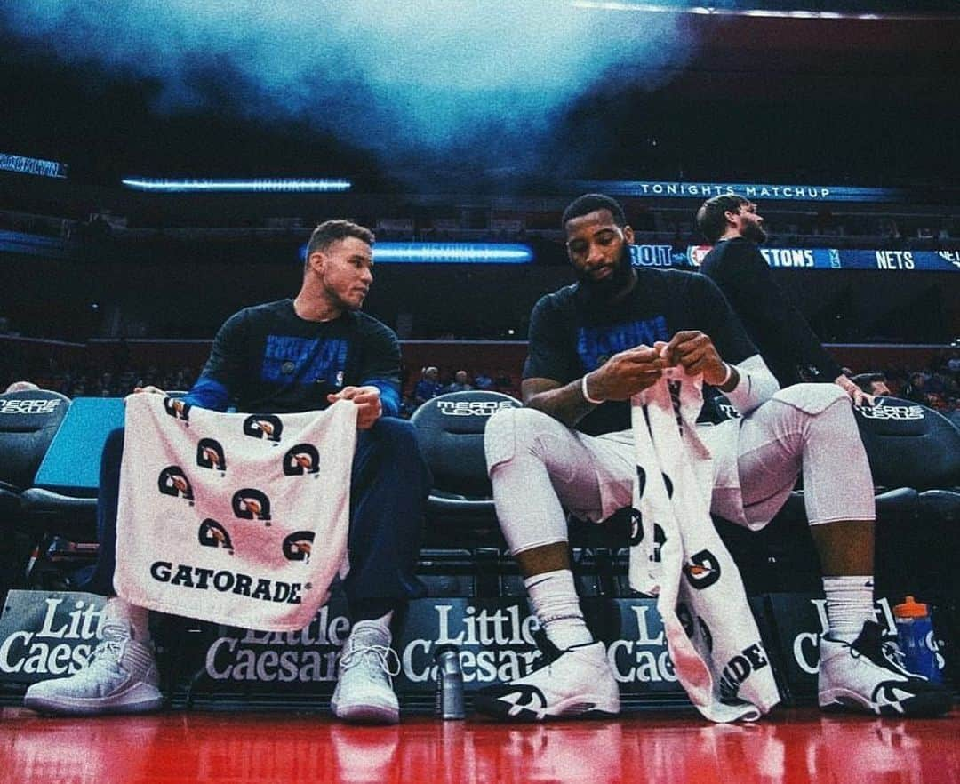 ブレイク・グリフィンのインスタグラム：「big fella, wish you nothing but the best on your new chapter. it was always a pleasure lining up next to you. your impact on detroit goes so far beyond the basketball court and i’m proud to say i got to witness it firsthand. good luck the rest of the way. oh and if you ever try to dunk on me i will flagrant 1 you 😂😂」