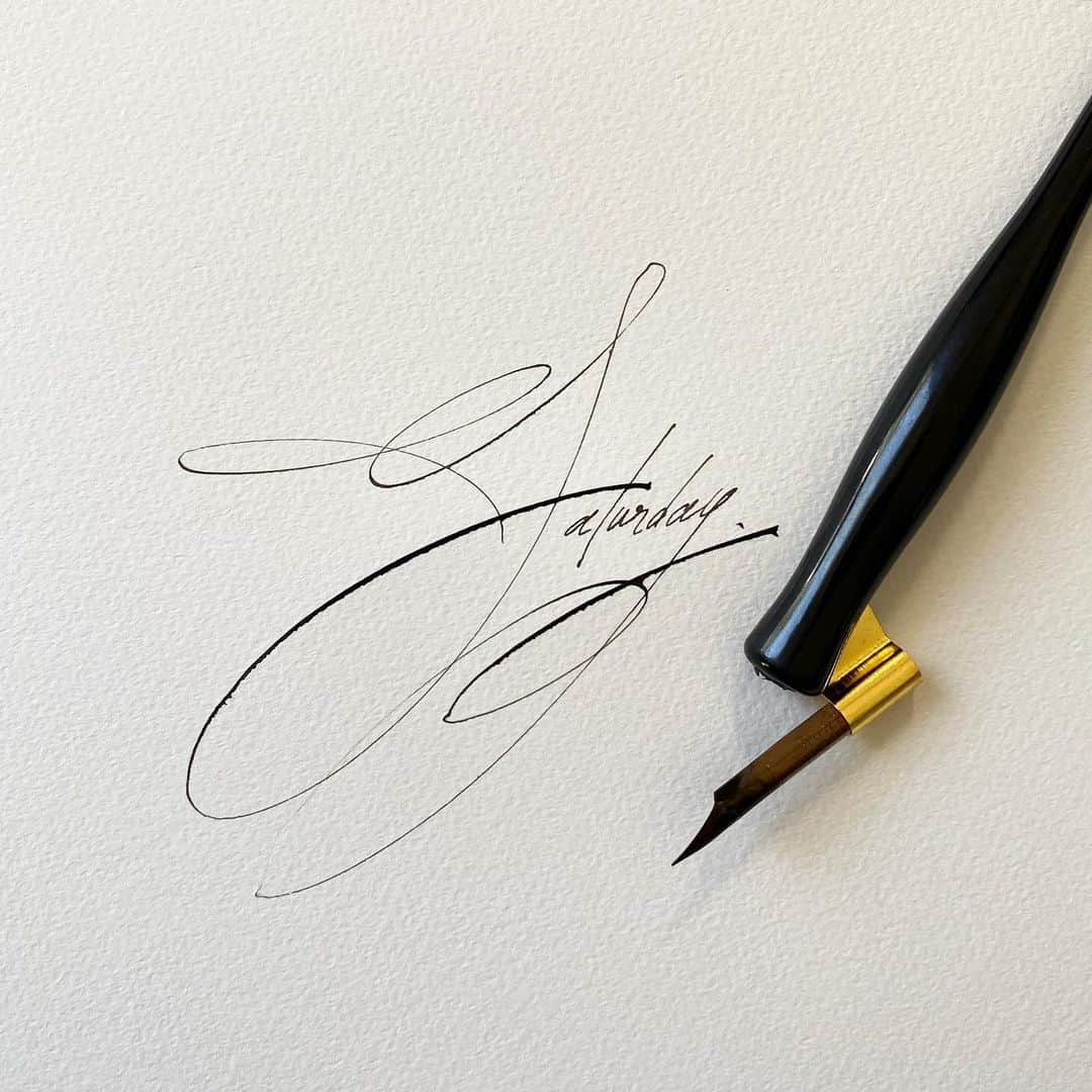 関根正悟さんのインスタグラム写真 - (関根正悟Instagram)「“Saturday✒︎” ・ Have a good day🌞 ・ #shogosekine #calligraphy」2月8日 14時02分 - shogosekine0319